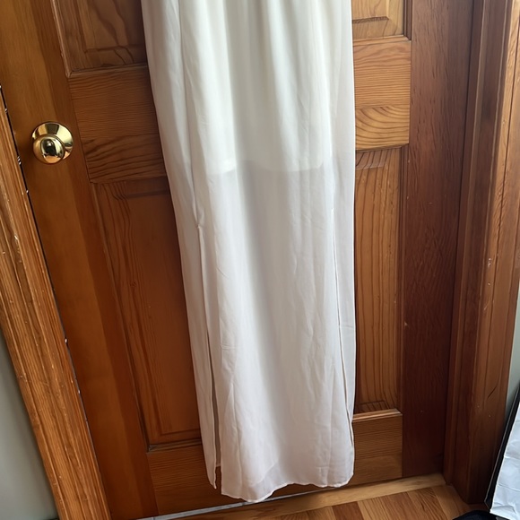 FLYING TOMATO DRESS EMBROIDERED OFF WHITE SPAGHETTI STRAP SIZE LARGE - Picture 3 of 5